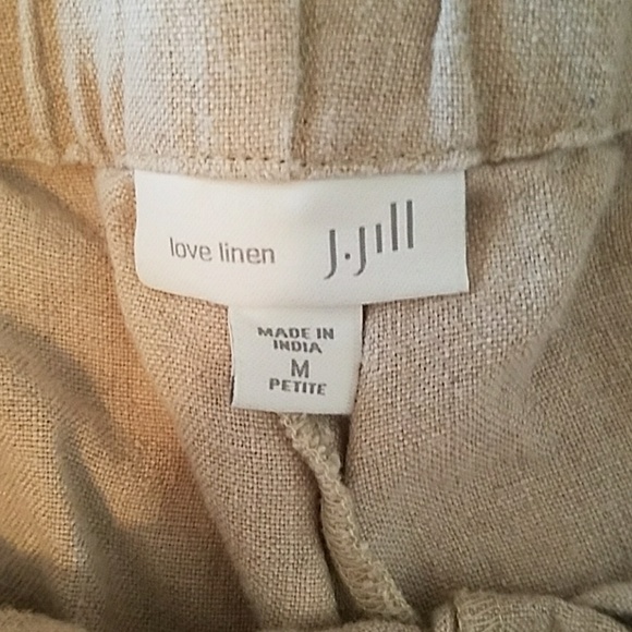 J. JILL 100% linen Capris size M Petite - Picture 2 of 4